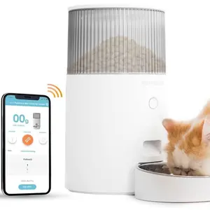 INSTACHEW Purechew Mini Automatic Cat Feeders 2.5L - Automatic Cat Food Dispenser- Dry Food Smart Dog Feeder - Automatic Pet Feeders for Cats and Dogs -Programmable Portion Control- Timed Cat Feeder