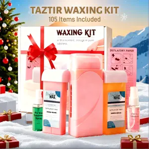 Waxing At Home Kit for Women & Men - Pink High-Efficiency Wax Roller & Heater for Effortless Hair Removal - Salon-Quality Results - Gift Ready Flawless Body Care