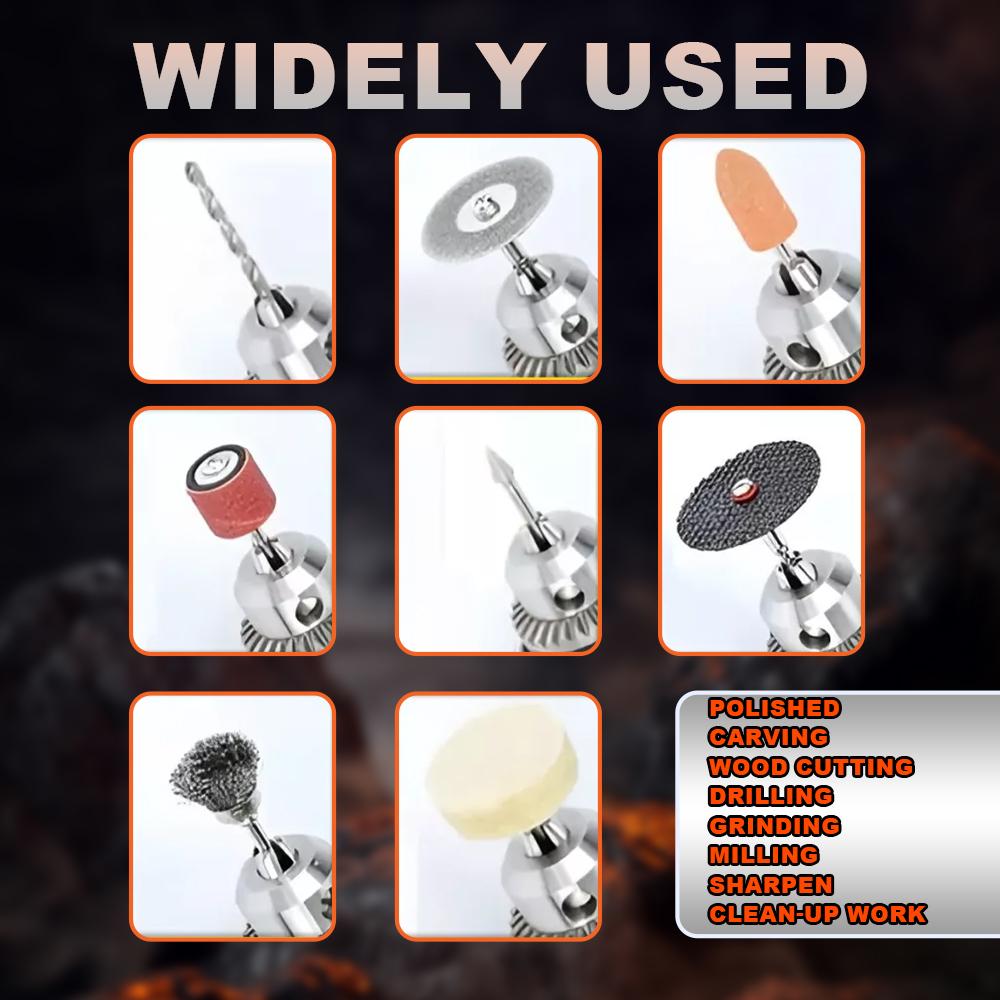 HILDA 500W Rotary Tool Kit 6 Variable Speed 176pcs Accessories Set for Crafting Projects DIY Creations 35000 RPM Max Power Motor