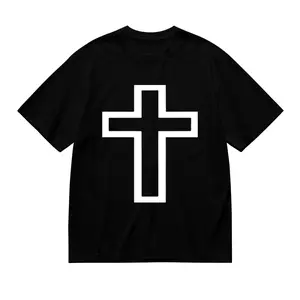 Faith Over Fear T-Shirt - Bold Handwritten Quote With Psalms 118 On Back, Simple Cross Print On Front, Spiritual Message, Unisex Daily Wear, Christian Tee, Religious Streetwear, Gift For Believers, Ap