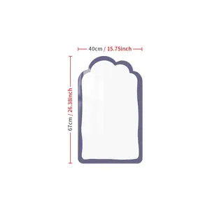 Magnetic Whiteboard Wall Sticker, Self-Adhesive Erasable Board, Removable Reusable, Suitable for Home Office School, 15.75x26.38 Inch