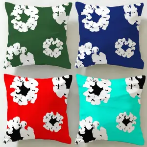 fashion brand Denim Tears Cushion Cover Ultra-Soft Reversible Plush Pillow Cover | Double-sided fluffy comfort for car, sofa, bedroom | Skin-friendly fabric | Easy clean & maintain | Stylish home decor | Perfect gift for family & friends