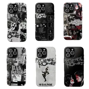 Emo My Chemical Romance The Black Parade Shockproof Tough Phone Case for iPhone 11 12 13 14 15 16 17 Pro Max Plus, Band Music Album Art Heavy Duty Protection Phone Cover, Aesthetic Y2K Punk Rock Style Phone Case