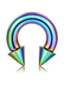 Stainless Steel Nose Ring, Nose Septum Ring, Ear Bone Stud, Multifunctional Body Piercing Jewelry for Men and Women, Fashion Accessories for Daily Wear, Nose Rings Hoops