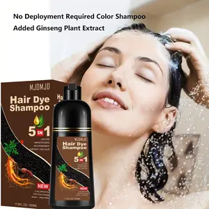 Instant Wine Red Hair Dye Shampoo 5 in 1 for Gray Hair,Natural Hair Color Shampoo for Men & Women,17.6 FL OZ Herbal Red Hair Shampoo & Red Hair Dye Colors in Minutes,champu para teñir el cabello