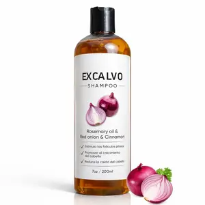 Shampoo De Cebolla, with Red Onion, Cinnamon Extract, Rosemary Oil, Supports Faster Hair Growth, Supports Hair Fullness, 7oz/200ml