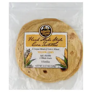 La Tortilla Factory  Handmade Yellow Corn Tortillas, 11.57 oz - Pack of 12