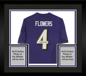 Framed Zay Flowers Baltimore Ravens Autographed Nike Purple Limited Jersey - Fanatics Authentic Certified