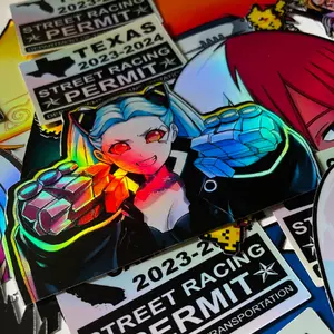 Edgerunners Rebecca Holographic Sticker Peeker