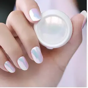 Polvo Aurora para Uñas, Terminado Brillante