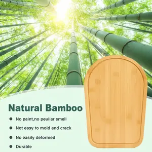 Natural Bamboo Wood Mixer Slider Mat, 4.5-5Qt Tilt-Head Stand Mixer Fit, Durable Kitchen Sliding Storage Tray, Countertop Accessory