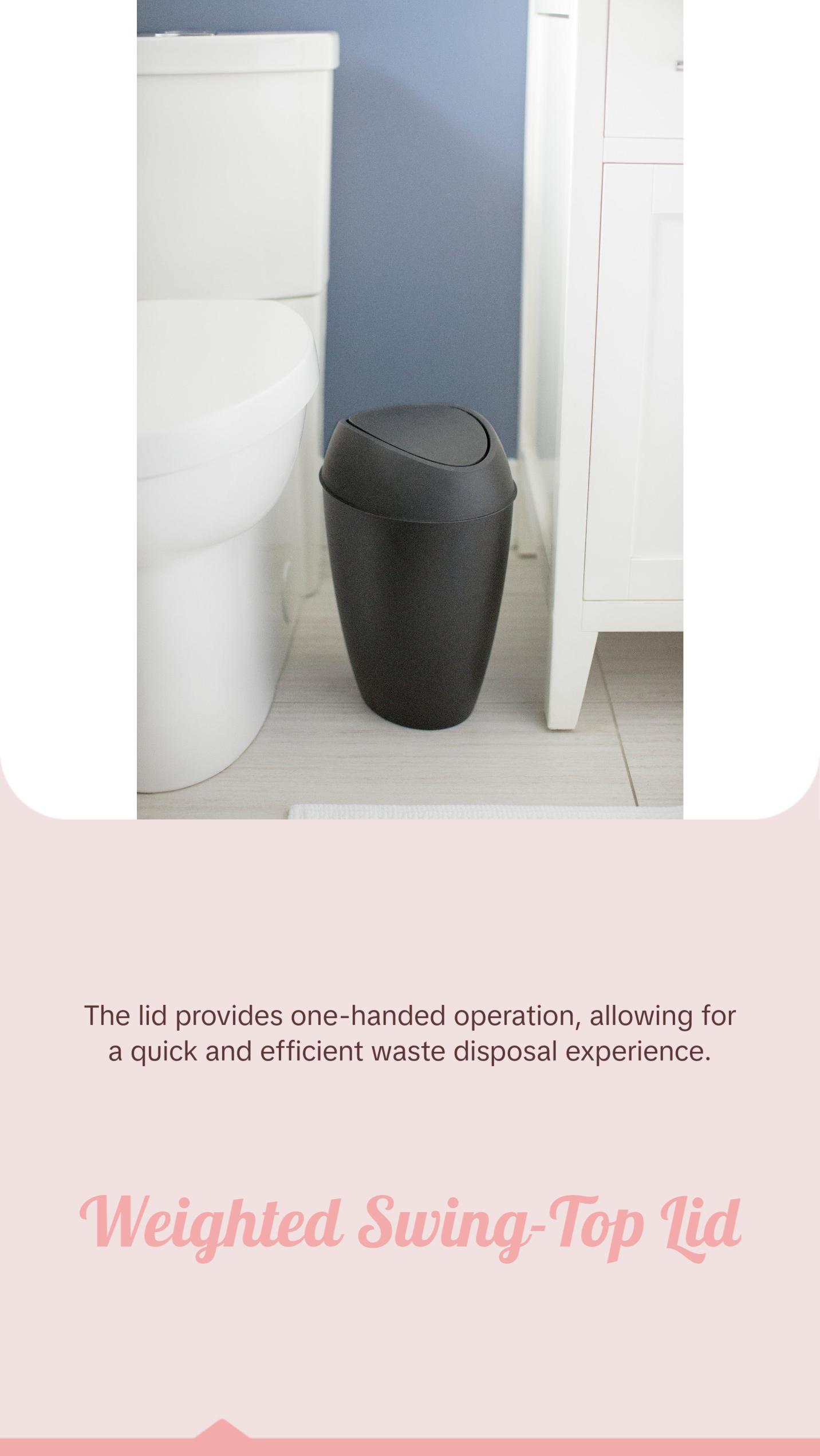 Twirla Trash Can - Perfect for Home and Office Use