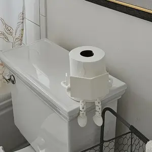 Fun Toilet Paper Holder - An amusing reading toilet paper holder, bathroom roll dispenser that combines practicality and artistry with movable joints. Suitable for office bathrooms, home bathrooms, or basically any restroom wall-mounted paper holder