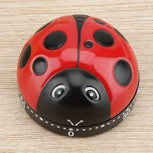Cute Ladybug Design Mechanical Kitchen Timer, 1 Count 60 Minutes Mechanical Countdown Timer, Kitchen Cooking Timer, Kitchen Utensils & Gadgets