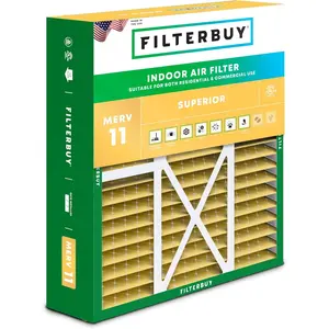 Filterbuy 22x24x5 Air Filter (1-Pack), Pleated MERV 11 Allergen Defense HVAC AC Furnace Air Filters for Amana, Goodman, and Five Seasons