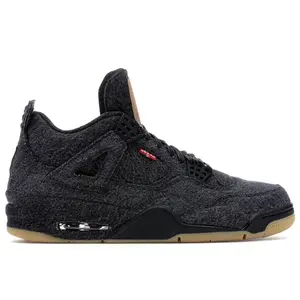 Jordan Men's 4 Retro Levi's Black (Levi's Tag), from StockX