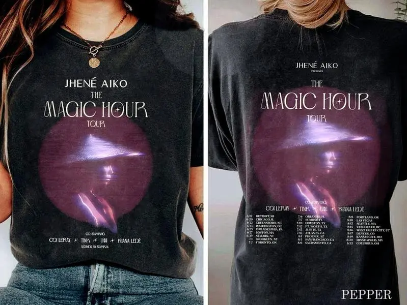 Jhene Aiko The Magic Hour Tour 2024 T-Shirt, Jhene Aiko Fan Shirt, Jhene Aiko 2024 Concert Shirt, Jhene Aiko Merch, Jhene Aiko Graphic Shirt