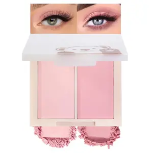 Matte Eyeshadow, Lavender Pink Eyeshadow, Ultra-fine Lightweight Powder, Multiuse Blendable Eye shadow and Blush Makeup, Daily Matte Warm Tone Eyes Makeup, Half Pink (02#)