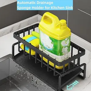kitchen accessories kitchen sink drain rack & stainless metal spongerack