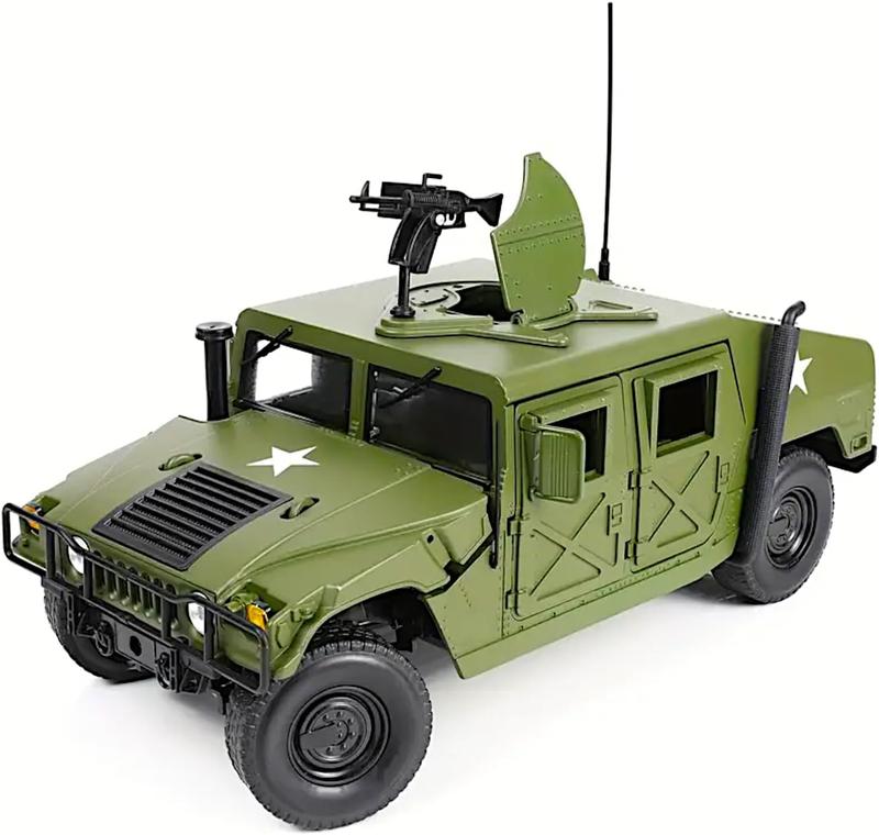 Diecast 1/18 Hmmwv, US Army Utility Truck, Metal Military Armored Vehicle, Heavy Alloy Battlefield Car, Action Play Toy Classic Scale Model, Kids Boys Patriot Gift Adult Craft Collection