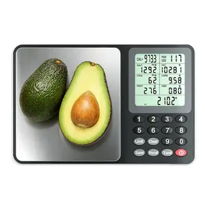 Portable Digital Kitchen Scale, 3kg/0.1g Digital Nutrition Scale with Nutrient Composition & Calorie Calculator, Diet Management Food Scale with Stainless Steel Weighing Pan, 999 pre-programmed foods Measuring Tool (Batteries Included)