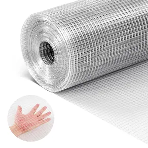 【DealsForYouDays】VEVOR Hardware Cloth, 1/2 inch 72 inch x 100 ft 19 Gauge Chicken Wire Fence, Hot-Dip Galvanized After Welding Metal Wire Mesh Roll, Garden Plant Welded Fencing Roll Supports Poultry Netting Cage Fence