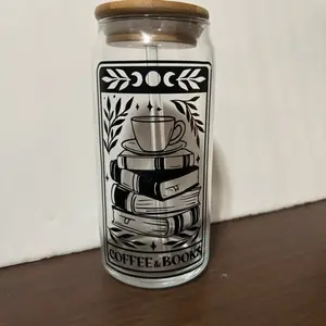 Coffee and Books Engraved Tumbler