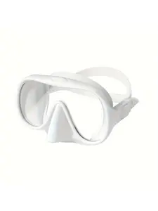 Unisex Snorkeling Mask, Waterproof Tempered Glass Lens, Scratch Impact Resistant, Adjustable Strap, Soft Silicone Face Seal, HD Panoramic Wide View, Adult Swim Mask for Swimming  Hot Springs