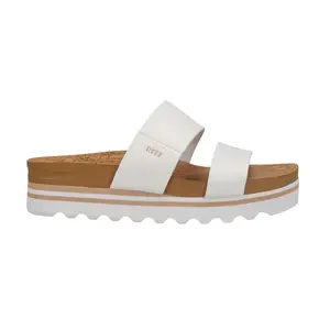 Reef Womens Cushion Vista Higher Platform Casual Sandals Casual Low Heel 1-2" - White