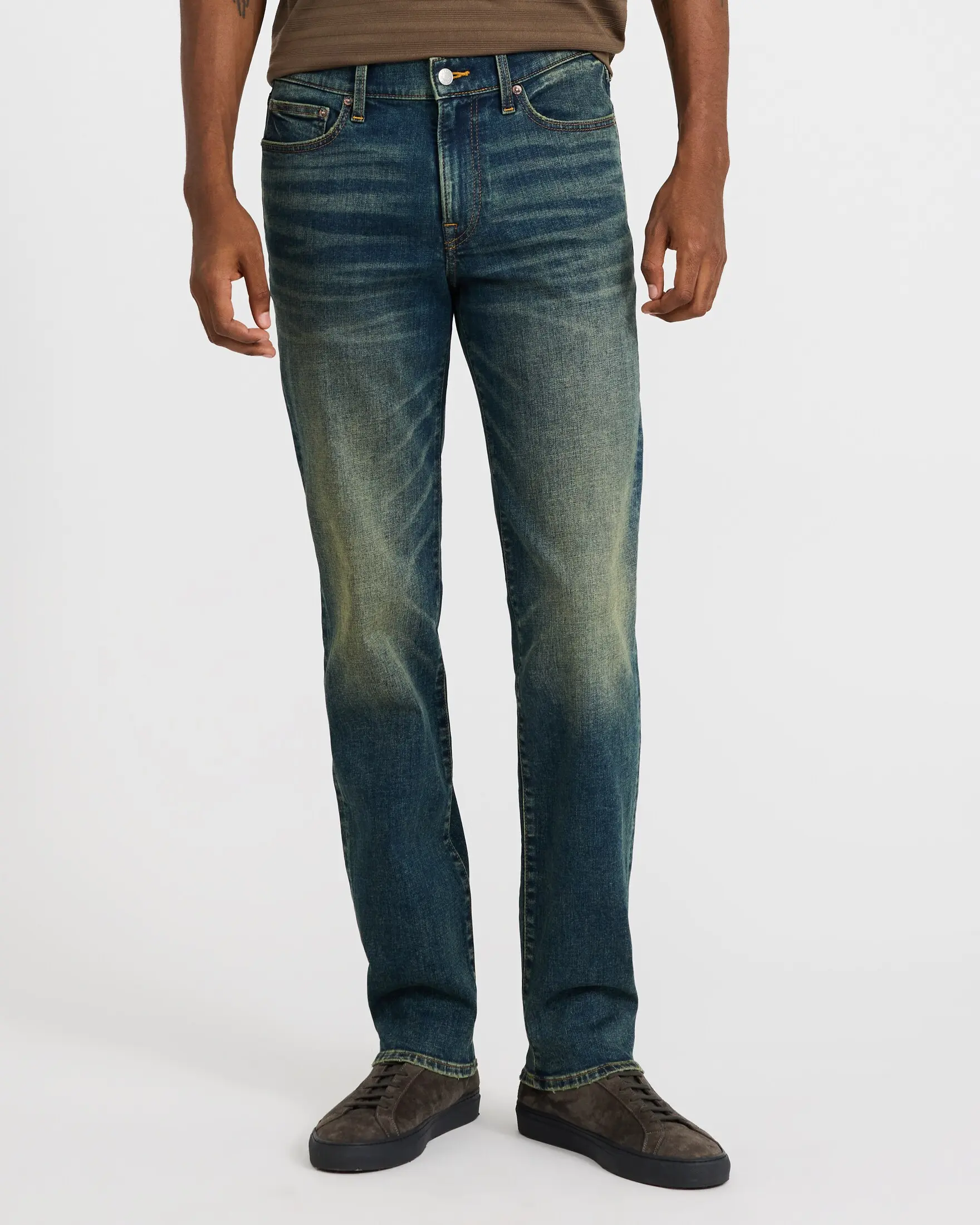 Express Slim Straight Y2K Dark Wash Jeans