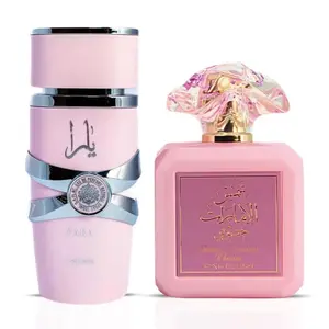 Yara EDP Spray by Lattafa & Pink Blush Shams Al Emarat Khususi EDP Spray by Ard Al Zaafaran - 100 ml - 3.4 fl.oz