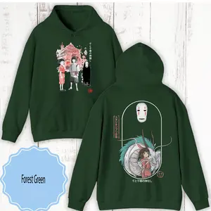 Spirited Away Movie Hoodie, Ghibli Studio Sweatshirt, Spirited Away Shirt, Studio Ghibli Shirt, Ghibli No Face Shirt, Kaonashi, Chihiro, Haku, Foreman, Kawa no Kami, Ghibli Lover Sweatshirt, Trending Ghibli Shirt, Anime Sweatshirt, Studio Ghibli