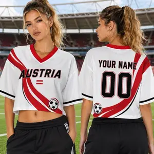 Personalized Austria Soccer Jersey, Custom Name Number Austria Jersey Adult Youth, Austrian Football Shirt Fan Gift, Sports Tee