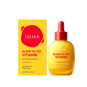 Eelhoe Vitamin Brightening Glowing Skin Serum Hydrating Soothing Dry Tight Skin Care, Moisturizing Elastic Face Cream, Skin Whitening Essence