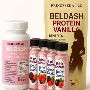Princessda LLC Beldash Protein Vanilla Supplement for US Consumers - Vanilla Flavor Protein Boost for Curves & Nutrition