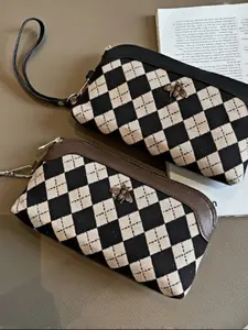 Women's Long Wallet, Multi-Functional Handbag, New Fashion Dual Zipper Card Holder, Casual Style Money Clip, Trendy Accessory