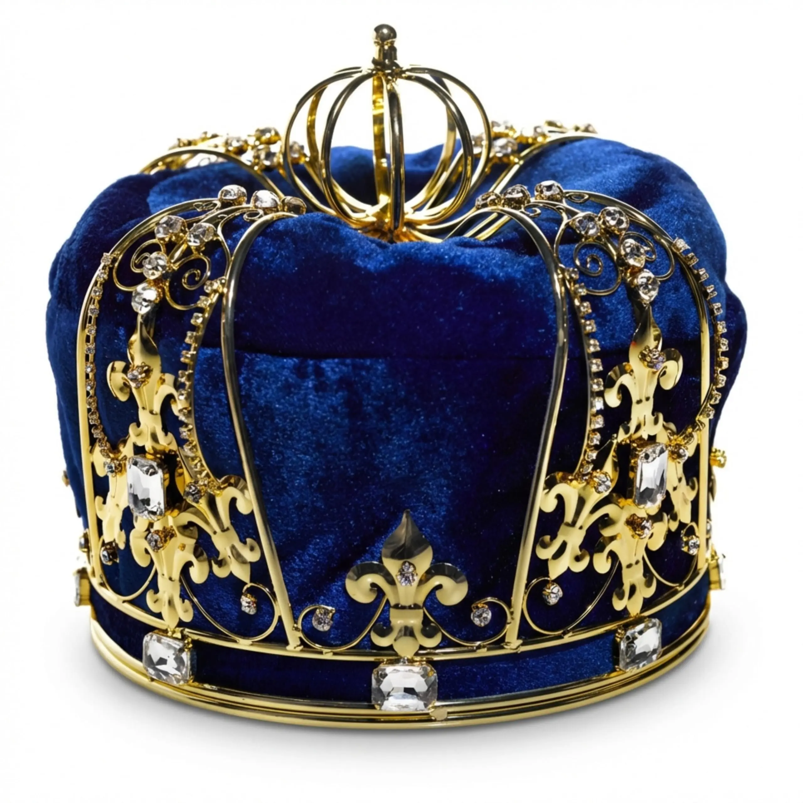Anderson's Black Sovereign Crown - Ceremonial Headpiece with Sparkling Gems, Pageants Accessory for Prom King, Birthday Crowns & Tiaras, Royal Coronation Theater Prop, Unisex