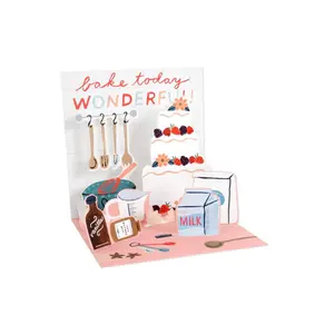 Baking A Cake Pop-Up Card