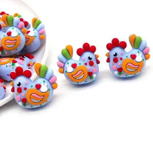 5PCS 3D Easter Chick Silicone Beads Set, Cute Craft Beads for DIY Jewelry Making, Daily Decor, Holiday Gift, Gift for Women