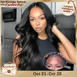 [GLUELESS] LYSILF Natural Black 7x6 Glueless Body Wave wig HD Lace Remy human hair Water & Deep wave 200 Density Ready to Wear Beginner Friendly 7x6 Burmese curly Brazilian human hair Pre Plucked Pre Cut closure Lace wigs 14-40 Inch #tiktokshopstockup