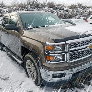 7 in Rubber Bullet Antenna with Flag Face Adjust for GM Chevy Silverado (Redline, High Country, ZR2), GMC Sierra 1500-3500 HD, Avalanche, Denali - Metal-Aluminum Build, Threaded Bolt, Anti-Theft, Carwash Safe Truck Exterior Accessory Gift