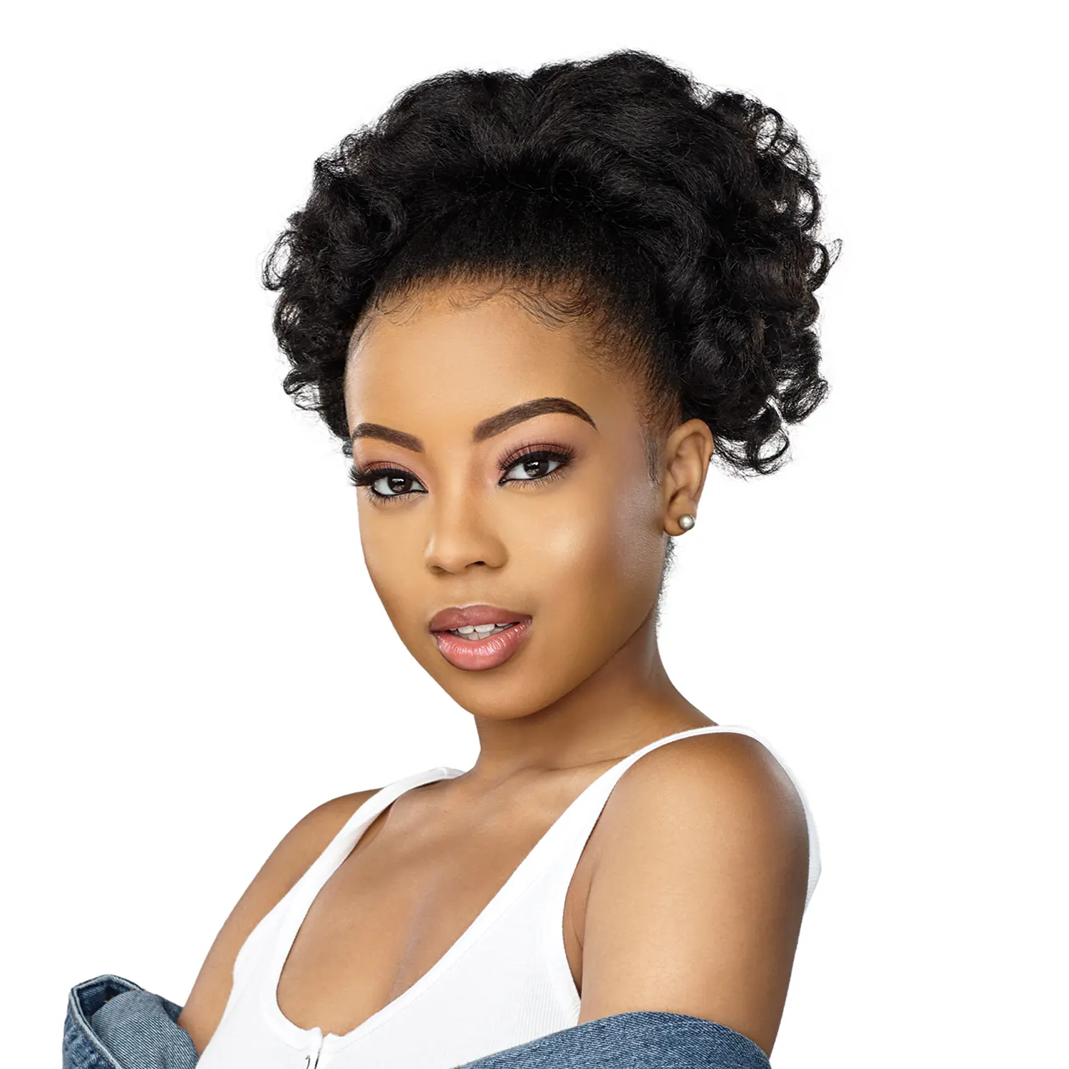 Curly Ponytails for Women with Drawstring, Boss Lady Kinky Style Artificial Hair Extension, Instant Soft Synthetic Hair, Synthetic Ponytail Hairpieces, Ponytail Hairstyles, Synthetic Hair Extensions