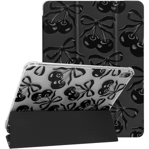 IPad Tablet Case Compatible with Ipad 10th Gen,ipad Mini 4/5/6, 2024 Air 11inch, 11th 2025, 2019/2020/2021 10.2inch, Air 5/6/7, and Samsung S7/S8/S9, Automatic Wake Up/Sleep/Pen Slot, Trid-fold Protective Tablet Case, Black Cherry