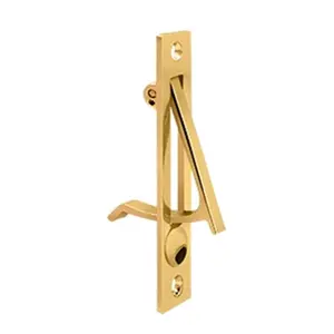 Lifetime 4 in. Edge Pull, Corrosion-Proof Solid Brass Door Hardware, Adjustable Door Hinge, Weatherproof Kitchen & Bath Hardware