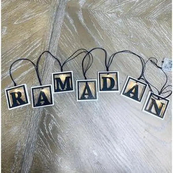 Ramadan mubarak block lights