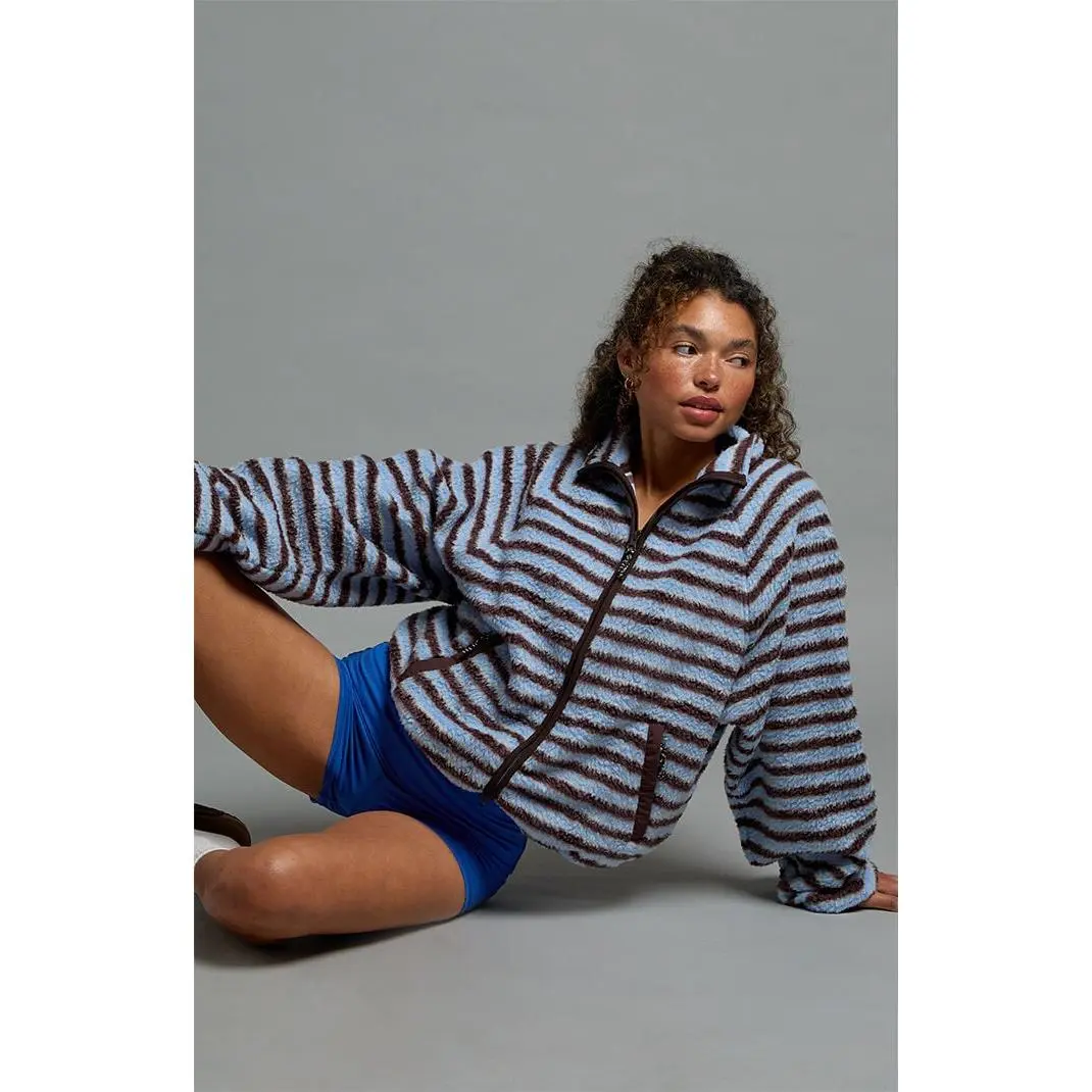 PAC 1980 Women's Active Ski Fleece Printed Ripper Jacket