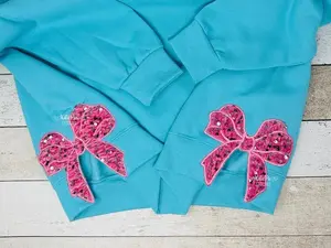 Big Southern Bow Satin Side Sweatshirt Side Shirt Machine Embroidery Applique Design Side Cutout
