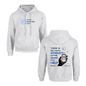 Stay Another Day x Vibrant Emotional Health | 988 Mental Health Awareness Hoodie – “There is so much strength within asking for help”