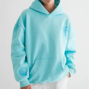 Casual Long Sleeve Floral & Palm Tree Print Kangaroo Pocket Hoodie for Men and Women, Hooded Sweatshirt For Fall & Winter, Women's Clothing  , Womenswear Tops