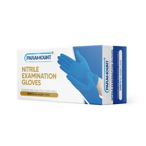 PARAMOUNT Indigo Blue Nitrile Gloves | 4mil Exam Gloves | Powder Free Gloves 100/200/1000 PCS